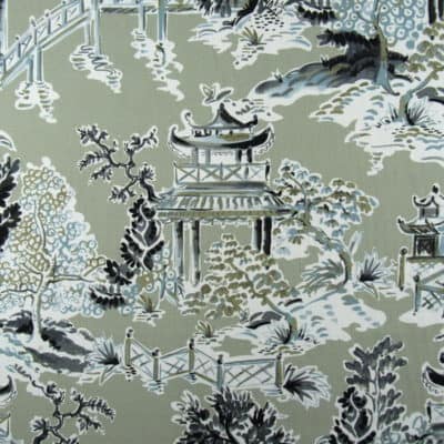 Hamilton Ming Stone Chinoiserie Print Fabric