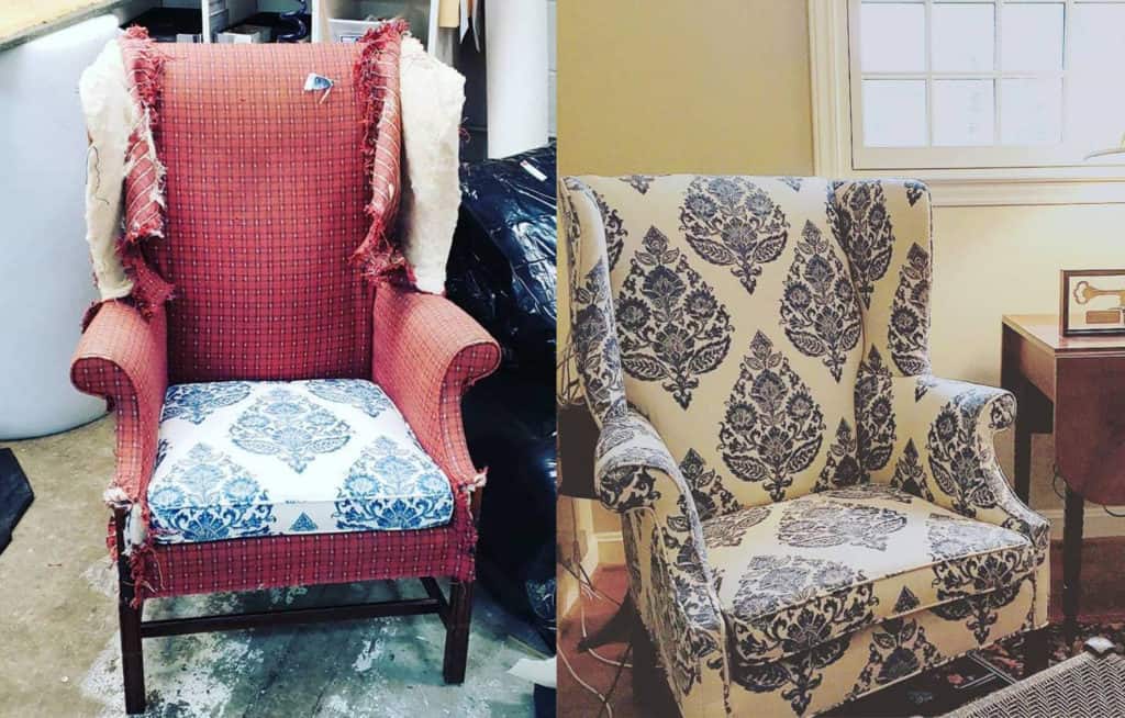 Going Green: Makeover Old Furniture With New Fabric | Furniture ...