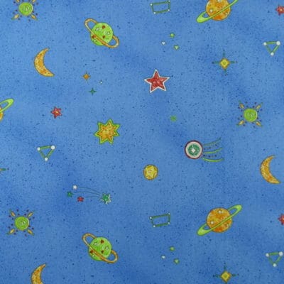 Suburban Home Constellation Blue Kid Fabric