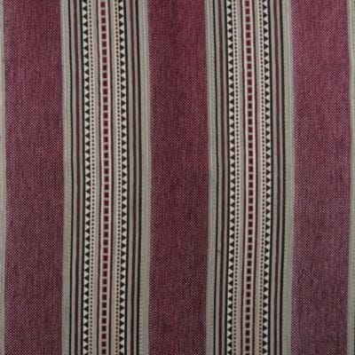 Craftsman Stripe Ruby Upholstery Fabric