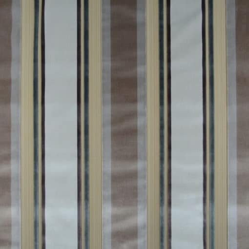 Luxor Taupe Velvet Stripe