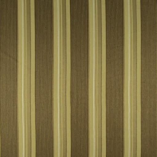 Brown Gold Upholstery Stripe Fabric