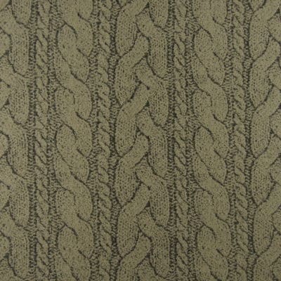 Cable Twist Black Tan Upholstery Fabric