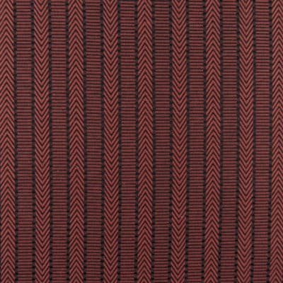 Coral Black Chevron Stripe Fabric