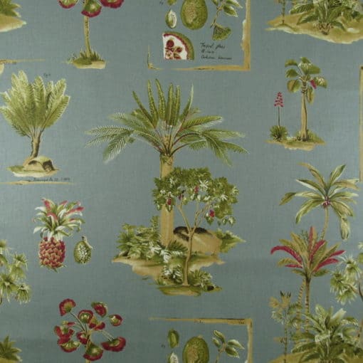 Duralee Paradise Palms Loden Fabric