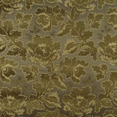 Floral Chenille Sage Upholstery Fabric