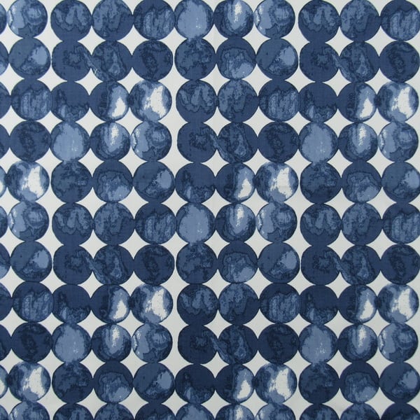 Hamilton Fabrics Stonewall Ensign Navy Dot Fabric 1502 - Stone Wall Cotton Fabric