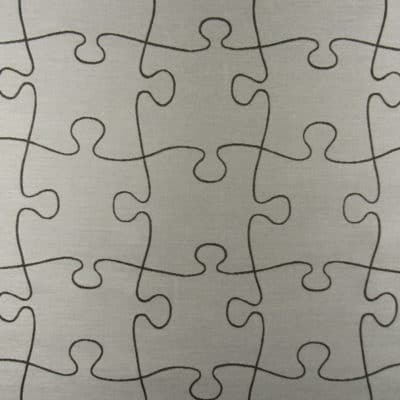 Puzzler Brown Beige Upholstery Fabric