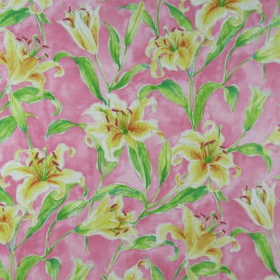 Waverly Seaside Lily Petunia Fabric