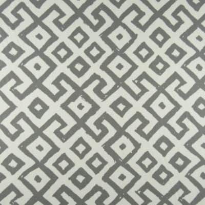 Duralee Algora Gray Geometric Fabric