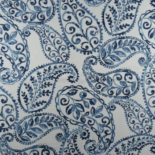 Jennifer Adams Home Bloomfield 50 Bluebell Paisley Fabric