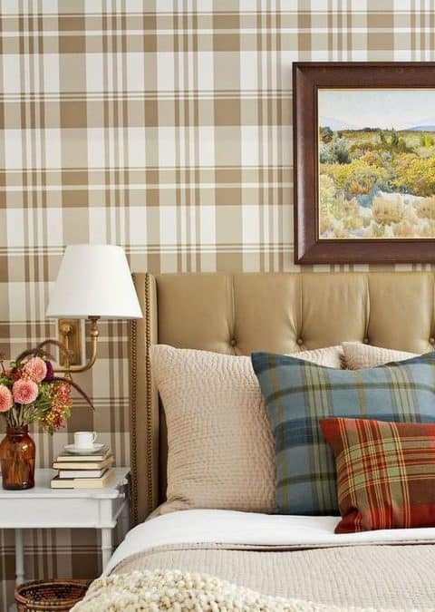Decorating With Plaid Fabric For Fall