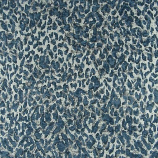 Mill Creek Fabrics Gabor Sapphire blue faux animal skin upholstery fabric