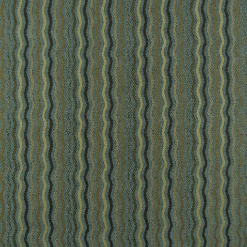 Waves Stripe Teal Upholstery Fabric