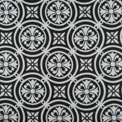 Braemore Textiles Black White Medallion Fabric