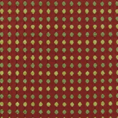Dot Chenille Red Fabric