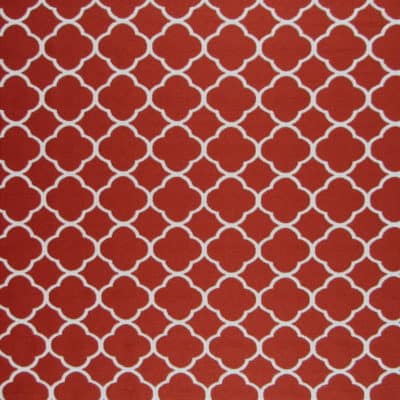 Poem Ladybug Red Geometric Fabric
