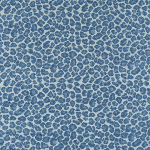 Golding Fabrics Spots Azure leopard chenille upholstery fabric