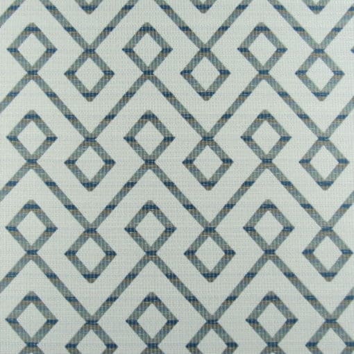 Geometric Diamond Spa Blue 6.5 Yard Remnant