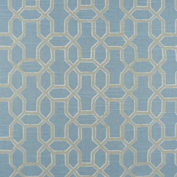 Blue Geometric Cotton Print