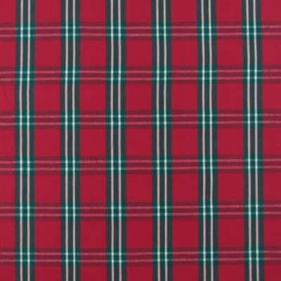 Cotton Plaid Berry Green 9 Yard Remnant