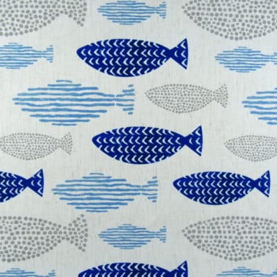 King Textiles Pisces Ocean Blue Fish