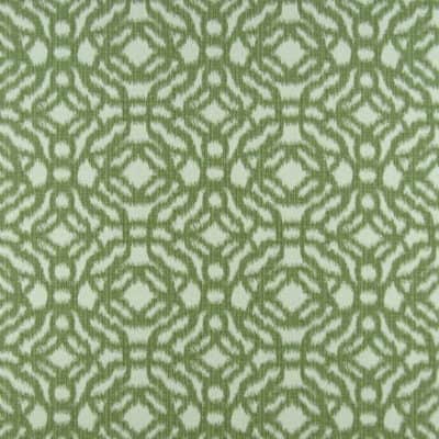 Richloom Fabrics Tiagols Moss green geometric upholstery fabric