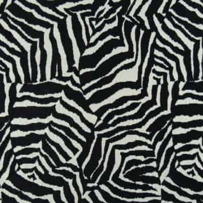 Zebra Leaf Ebony Upholstery Fabric