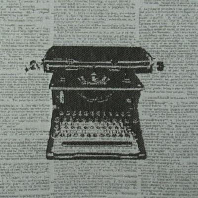 Antique Typewriter Grey