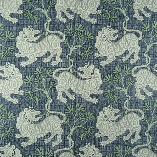 PKaufmann Fabrics Lion Dance Indigo Floral Fabric | 1502 Fabrics