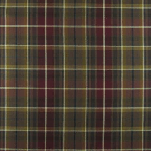 Maplewood Plaid Mulberry upholstery fabric