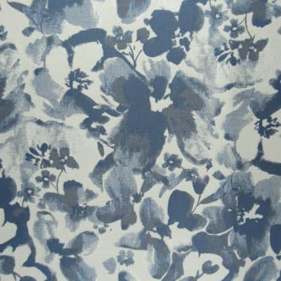 Sunbrella Painterly Sky Blue Floral outdoor upholstery fabric