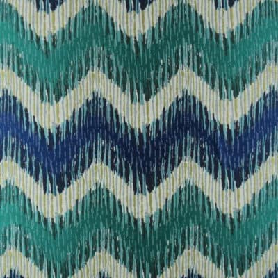 Infinity Fabrics Chevron Ocean upholstery fabric
