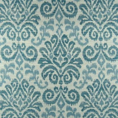 Infinity Fabrics Kaylee Indigo teal damask upholstery fabric