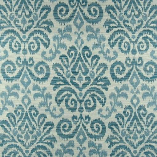 Infinity Fabrics Kaylee Indigo teal damask upholstery fabric