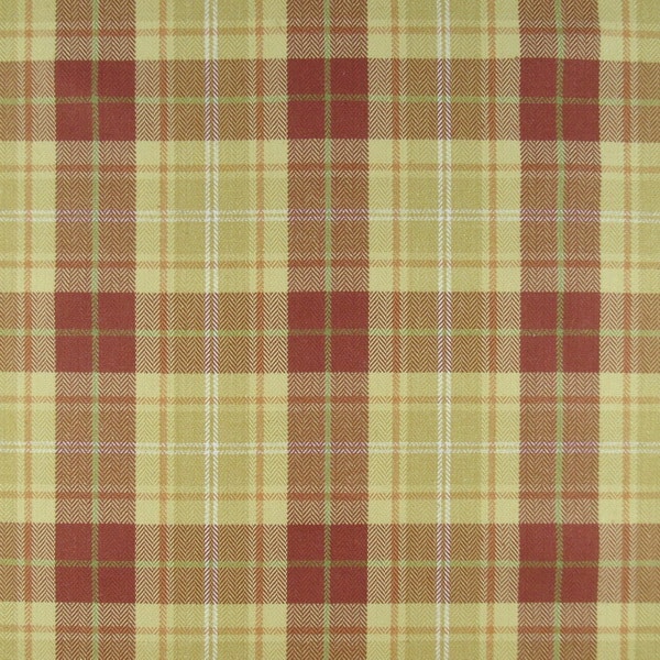 Tartan Plaid Fabric  Green/Navy/Yellow/Red - The Fabric Mill