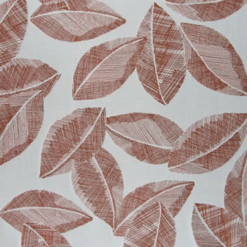 Sunbrella Outdoor Sketched Leaves Melon upholstery fabric