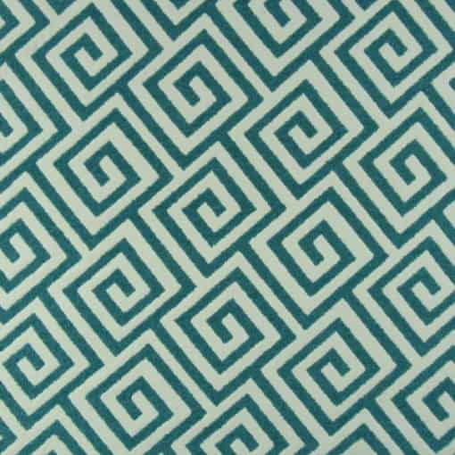 King Textiles Mykonos Pacific green upholstery fabric