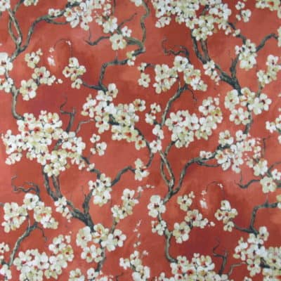 Covington Fabrics Sakura 318 Persimmon print fabric