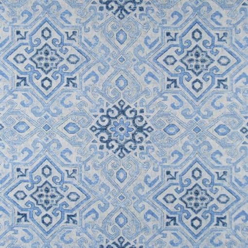 Covington Fabrics Becca 51 Denim blue cotton print fabric