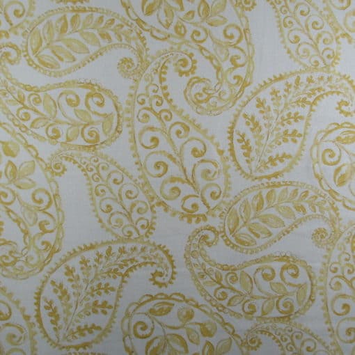 Jennifer Adams Home Bloomfield 801 Marigold paisley print fabric