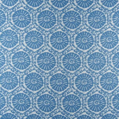 Covington Outdoor Fossil Chambray blue sand dollar outdoor fabric
