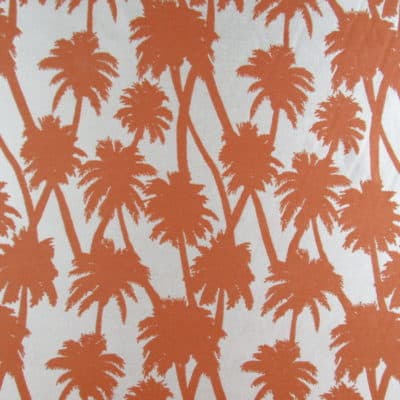 Covington Outdoor Little Palm Tangerine outdoor fabric
