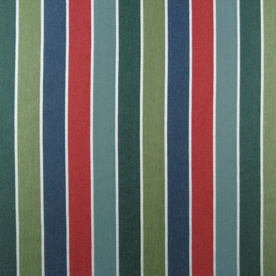 Covington Outdoor Raceway Ivy League Navy Green Stripe Outdoor Fabric