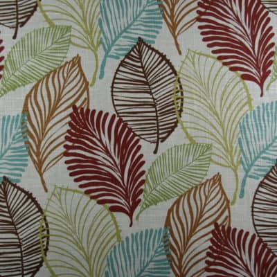 Covington Fabrics Tatum 332 Fiesta tropical leaf print fabric