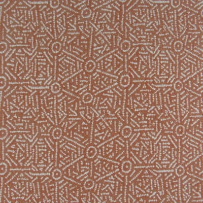 Congo Dreamside Orange Batik upholstery fabric