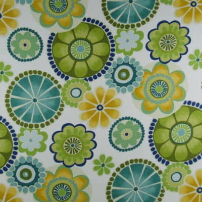 Mill Creek Fabrics Susani Green Flower cotton print fabric