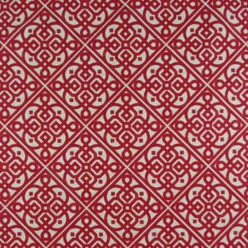 Waverly Fabrics Lace It Up Scarlet cotton print fabric