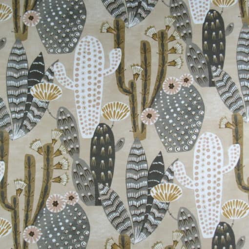 Home Accent Fabrics Desert Flower Driftwood cactus cotton print fabric