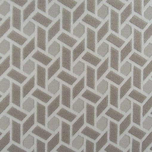 Geo Graphic Biscotti Upholstery Fabric